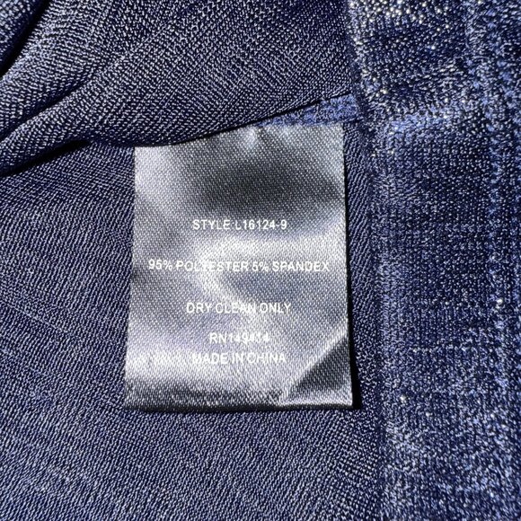 Johnny Was Jade Andi Oversized Tee Metallic Sapphire Blue Size Small - Picture 5 of 6